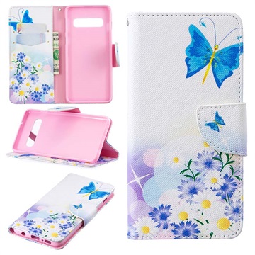 Séria Wonder Series Samsung Galaxy S10 Case - Blue Butterfly