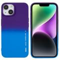 TPU Puzdro X-Level Rainbow na iPhone 14 Plus - Modrá / Fialová