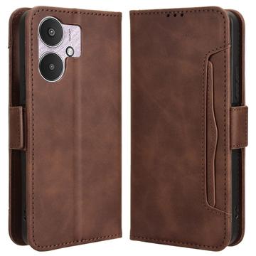 Xiaomi Poco M6/Redmi 13R Cardholder Series Wallet Case - Brown