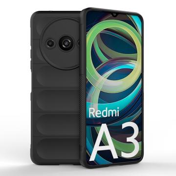 Xiaomi Redmi A3 Rugged TPU Puzdro - Čierne