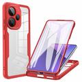 Xiaomi Redmi Note 13 Pro+ 360 Protection Series Case - Red / Clear