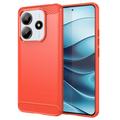 Xiaomi Redmi Note 14 Puzdro z Brúseného TPU - Uhlíkové Vlákno