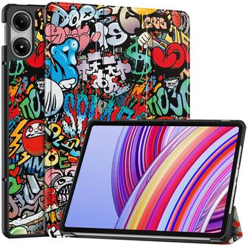 Xiaomi Redmi Pad Pro/Poco Pad Tri-Fold Series Smart Folio puzdro – Graffiti