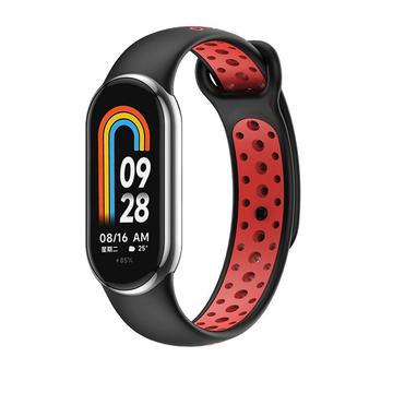 Xiaomi Smart Band 8/9 Beline Design Silicone Strap - Red / Black