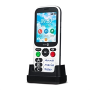 Doro 780X - 4G, Bluetooth, 1600mAh - Čierna / Biely