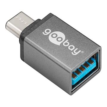 goobay USB 3.0 USB-C adaptér - Šedý