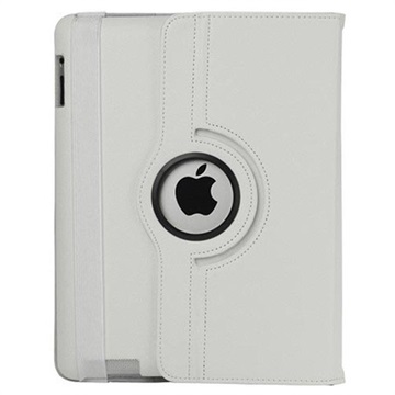 Puzdro Rotary Leather - iPad 2, iPad 3, iPad 4 - biela