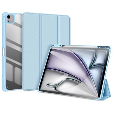 iPad Air 13 (2024) Dux Ducis Toby Tri-Fold Puzdro Smart Folio - Svetlo modrá