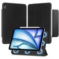 iPad Air 11 2024/2025/Air 2020/2022 Tech-Protect SmartCase Magnetic Tri-Fold Folio Case - Black