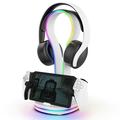 iPega PG-P5P23 RGB Charging & Headphone Stand for PlayStation Portal Remote Player - White