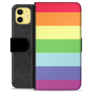 iPhone 11 prémiové puzdro na peňaženku - Pride