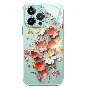 iPhone 13 Pro Flower Bouquet Hybrid Case - Light Green