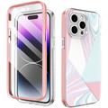 iPhone 14 Pro Max Ahastyle WE13 360 Protection Hybrid Case - Pastel Marble