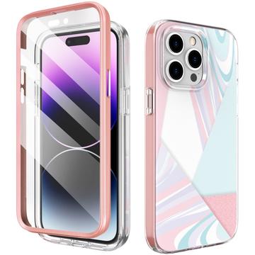 iPhone 14 Pro Max Ahastyle WE13 360 Protection Hybrid Case - Pastel Marble