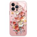 iPhone 14 Pro Max Flower Bouquet Hybrid Case - Pink