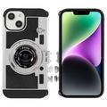 iPhone 15 Camera Style Hybrid Case - Black