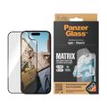 iPhone 15 PanzerGlass Matrix D3O UWF Screen Protector w. AlignerKit - Black Edge