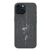 iPhone 15 Plus Back Cover Repair - Glass Only - Black