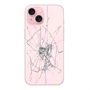 iPhone 15 Plus Back Cover Repair - Glass Only - Pink