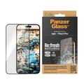 iPhone 15 Plus PanzerGlass Re:fresh Ultra-Wide Fit Screen Protector w. EasyAligner - Black Edge