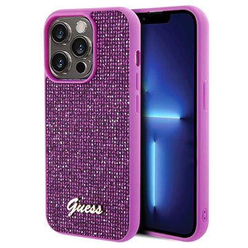 iPhone 15 Pro Guess Disco Metal Script Logo Case