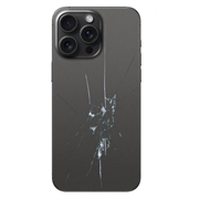 iPhone 15 Pro Max Back Cover Repair - Glass Only - Black