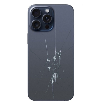 iPhone 15 Pro Max Back Cover Repair - Glass Only - Blue