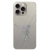 iPhone 15 Pro Max Back Cover Repair - Glass Only - Titanium Natural