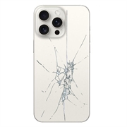 iPhone 15 Pro Max Back Cover Repair - Glass Only - White