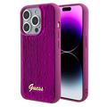 iPhone 15 Pro Max Guess Sequin Script Logo Case - Magenta