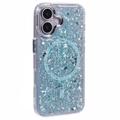 iPhone 16 MagSafe-Compatible Glitter Sequin Epoxy Case - Light Green