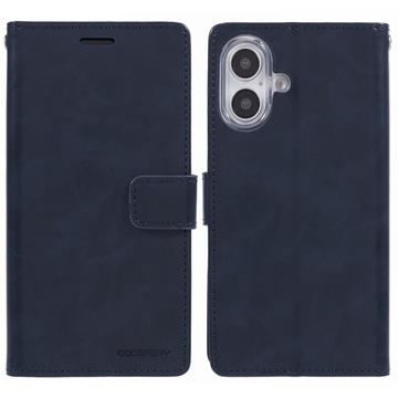 iPhone 16 Mercury Goospery Blue Moon Wallet Case - Dark Blue