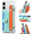 iPhone 16 Plastic Case CY1 - Card Slot, Wristband, Kickstand