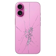 Oprava zadného krytu iPhone 16 Plus - iba sklo - Pink