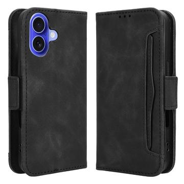 iPhone 16 Plus Cardholder Wallet Case - Black