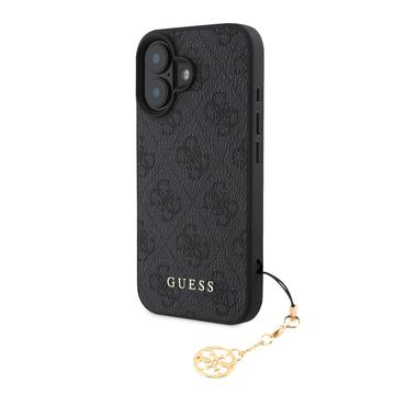 iPhone 16 Plus Guess 4G Charms Collection Hybridné Puzdro - Šedá