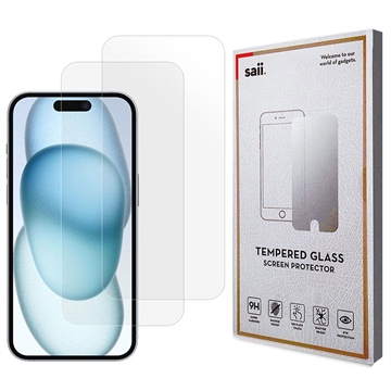 iPhone 16 Plus Saii 3D Premium Chránič Obrazovky - 2 ks.