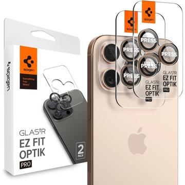 iPhone 16 Pro/16 Pro Max Spigen Glas.tR Ez Fit Optik Pro Camera Lens Protector - Desert Titanium