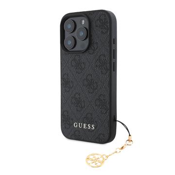 iPhone 16 Pro Max Guess 4G Charms Collection Hybridné Puzdro - Šedá