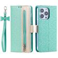 iPhone 16 Pro Max Lace Pattern Wallet Case