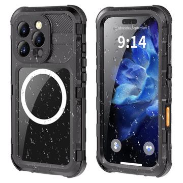 iPhone 16 Pro Shellbox M Series IP68 Waterproof Case - Diving Cover with MagSafe Compatibility - Black