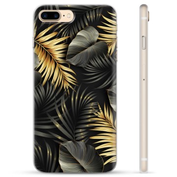 iPhone 7 Plus / iPhone 8 Plus puzdro TPU - Zlaté listy