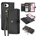 iPhone 16e Dux Ducis Lawa Wallet Leather Case w. Magnetic Cover - Black