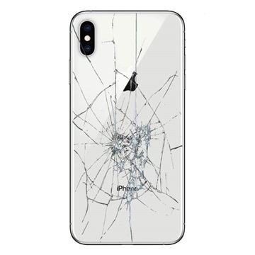 Oprava zadného krytu iPhone XS - iba sklo - biela