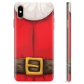 iPhone X / iPhone XS puzdro TPU - Santa oblek