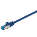 Goobay Sieťový Kábel RJ45 S/FTP CAT 6A - 0.25m - Modrá