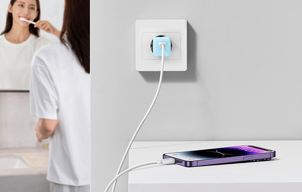 Baseus Mini GaN5 30W USB-C Wall Charger - Blue