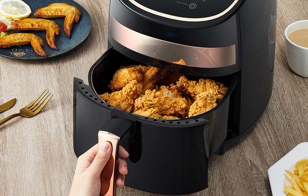 Deerma DEM-KZ100 Air Fryer - 1000W, 3l - Black