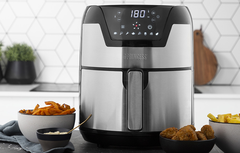 Princess 182026 XXL Digital Air Fryer - 1500W, 4.5l - Black / Grey