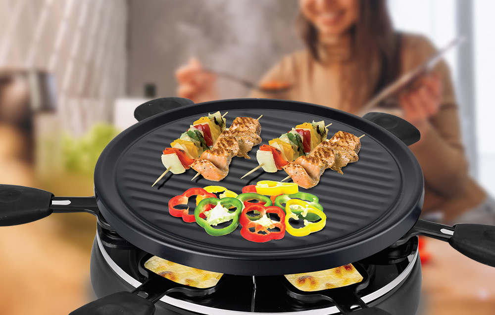 Techwood TRA-608 Elektrický raclette gril pre 6 osôb